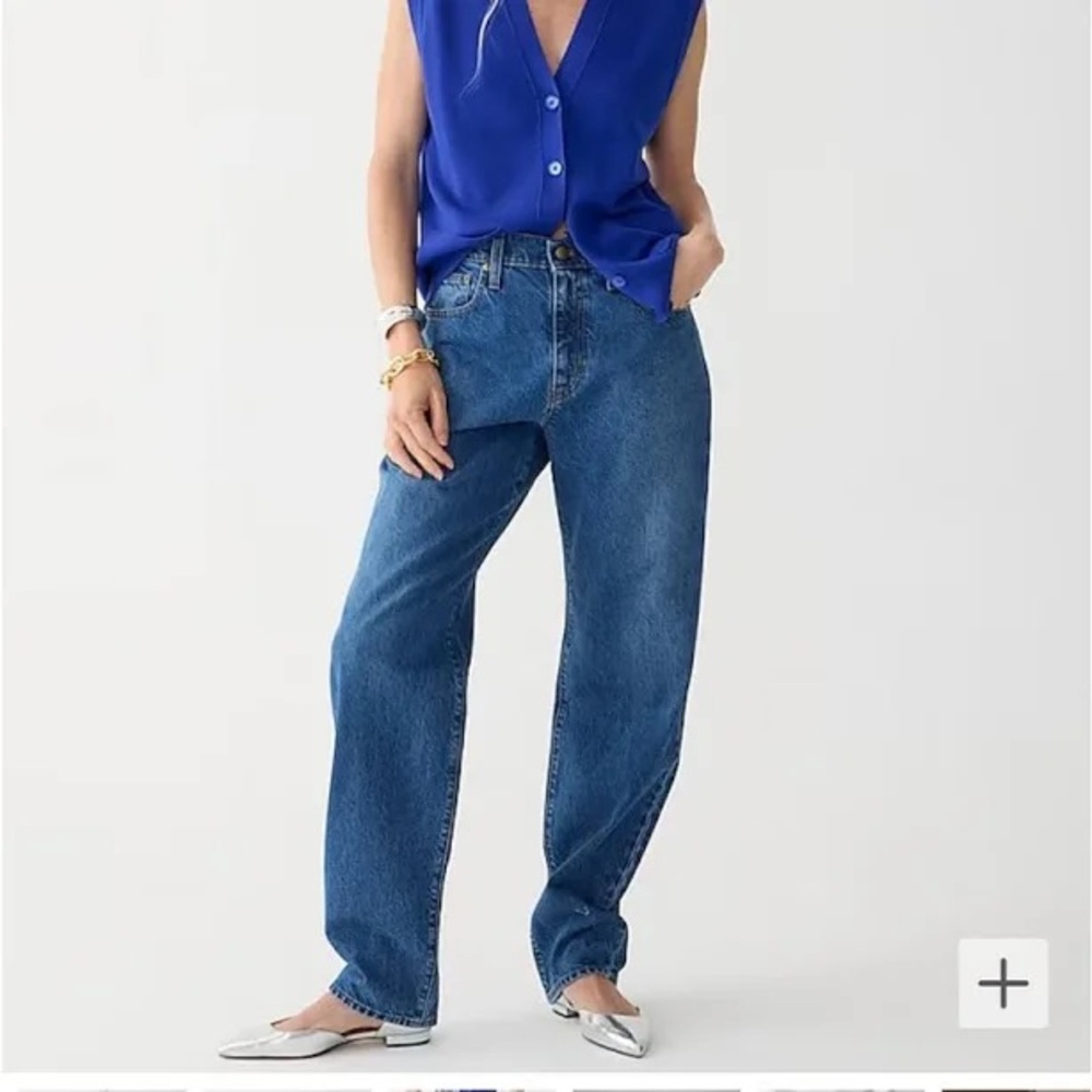 Slouchy-straight jean in Turney wash